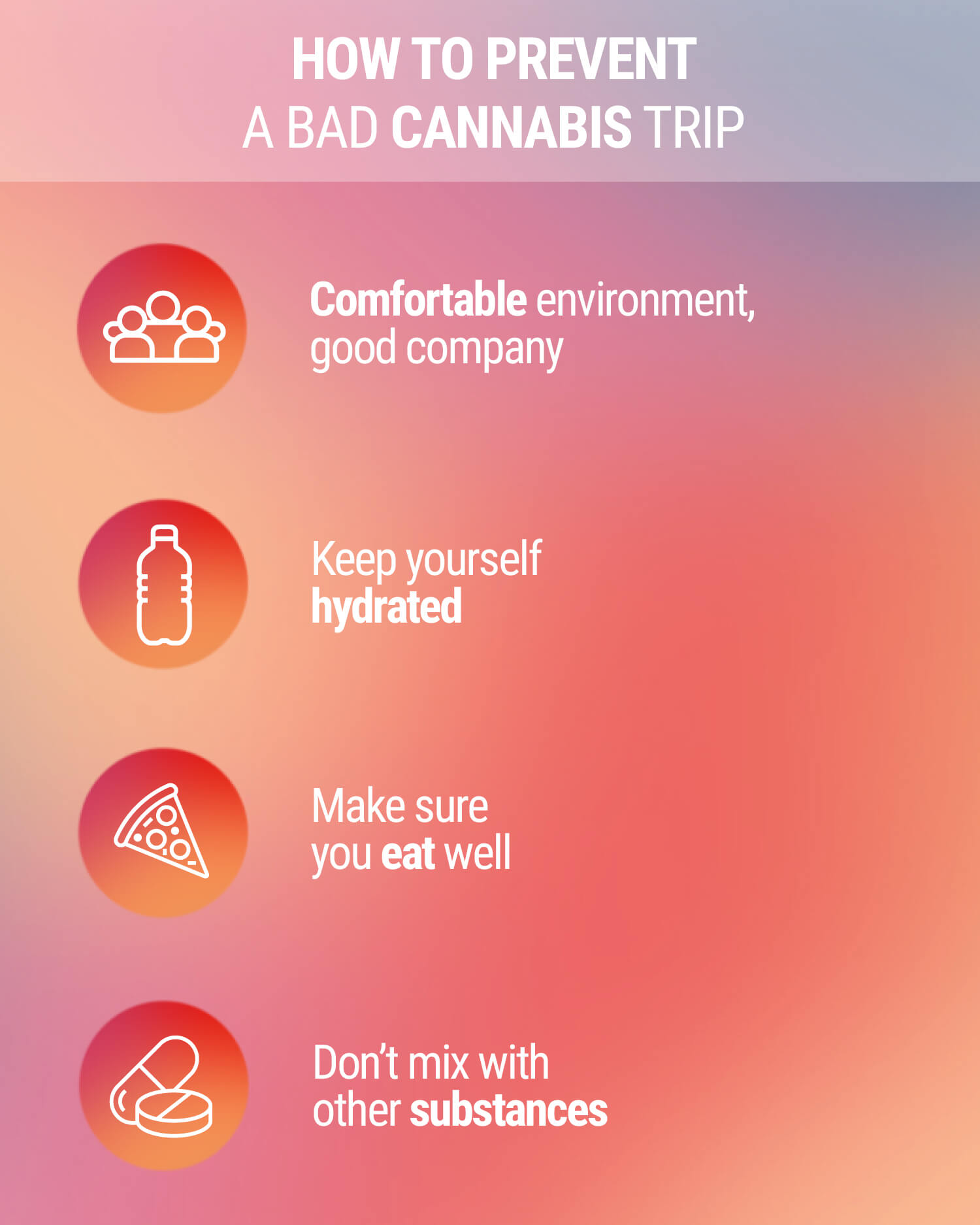 bad trip cannabis faire passer